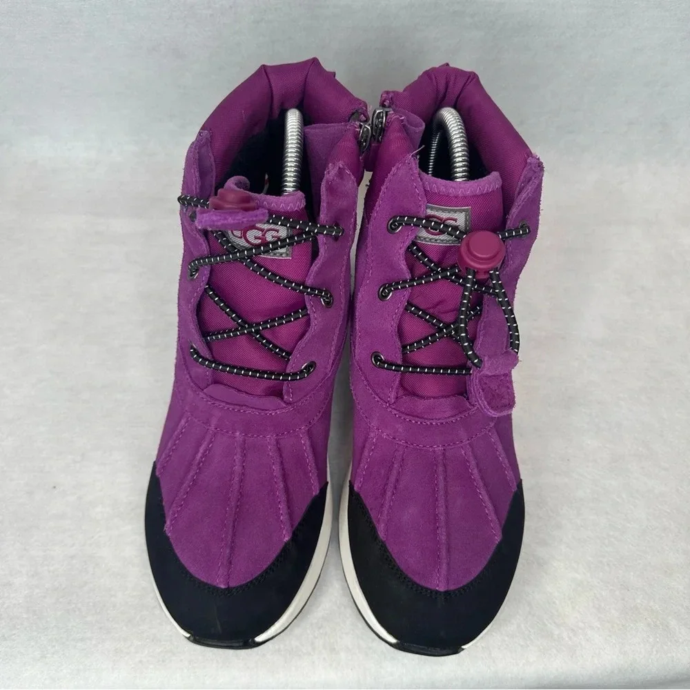 UGG Kids' Turlock Waterproof Snow Boot In Sweet Plum. Sz: 6
